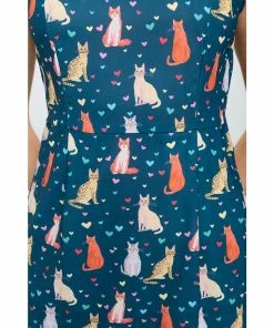 Lucinda's Cats & Hearts Dress New
