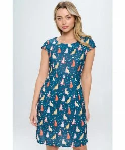 Lucinda's Cats & Hearts Dress New