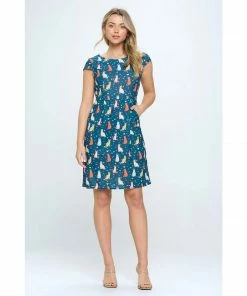Lucinda's Cats & Hearts Dress New