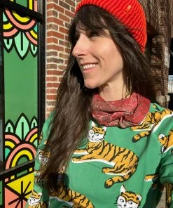 Lucinda's Tiger All Over Sweatshirt New