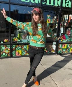 Lucinda's Tiger All Over Sweatshirt New