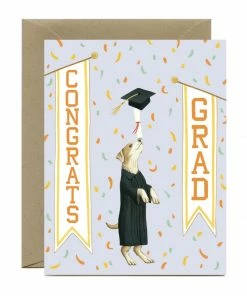 Lucinda's New Balancing Dog Grad Card
