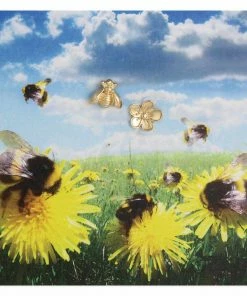 Lucinda's Bee And Flower Studs