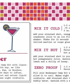 Lucinda's New Beekeeper Camp Craft Cocktails