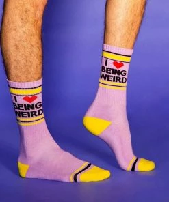 Lucinda's I ❤️ Being Weird Unisex Socks