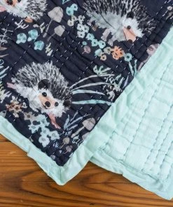 Lucinda's New Hedgehog Kantha Quilt