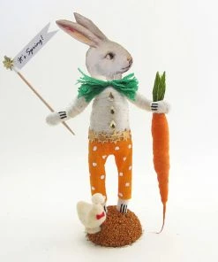 Lucinda's Big Score White Rabbit Figure New