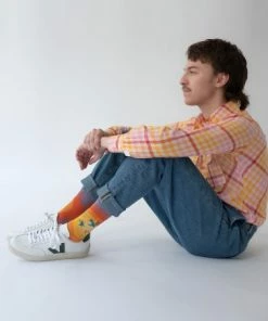 Lucinda's Sunset Birds Socks