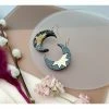 Lucinda's New Black Crescent Moon Earrings
