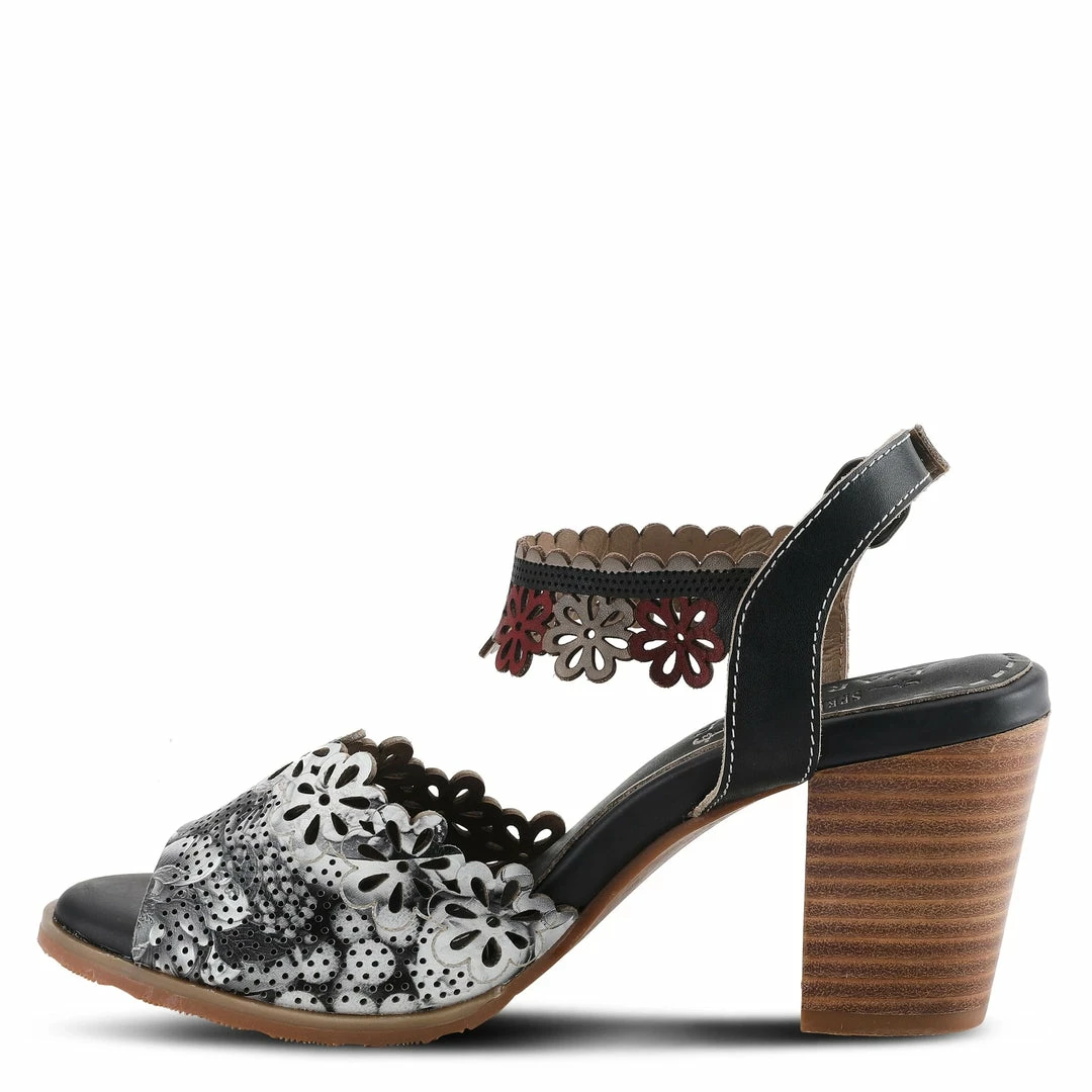 Lucinda's Black Multi Floradacious Sandal New 4 Lucinda's Black Multi Floradacious Sandal New
