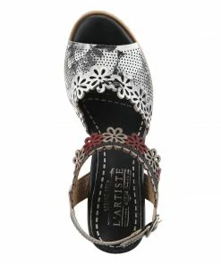 Lucinda's Black Multi Floradacious Sandal New 9 Lucinda's Black Multi Floradacious Sandal New