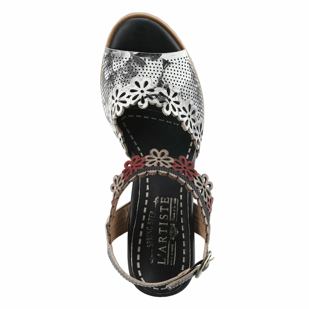 Lucinda's Black Multi Floradacious Sandal New 5 Lucinda's Black Multi Floradacious Sandal New