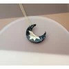 Lucinda's Black Crescent Moon Necklace