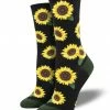Lucinda's Sunflower Women's Socks Black