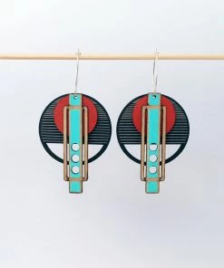 Lucinda's New Red And Black Wright Earring