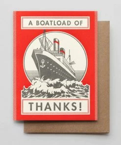 Lucinda's New Boatload Of Thanks Card