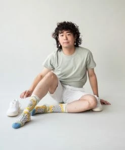 Lucinda's Bud Sunflower Socks