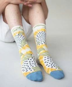 Lucinda's Bud Sunflower Socks