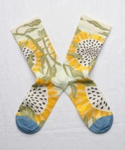 Lucinda's Bud Sunflower Socks