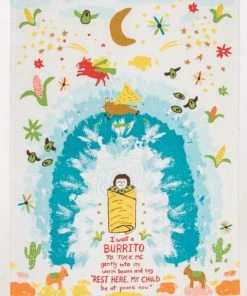 Lucinda's Wichita I Want A Burrito Dish Towel New