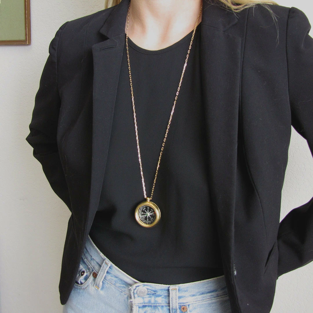 Lucinda's Trailblazer Compass Necklace New 5 Lucinda's Trailblazer Compass Necklace New