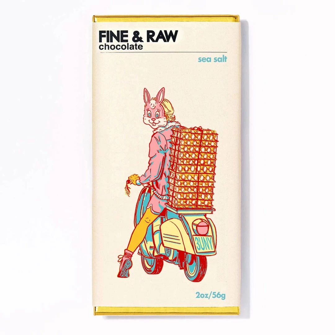 Lucinda's Fine & Raw Sea Salt Chocolate Bar New 3 Lucinda's Fine & Raw Sea Salt Chocolate Bar New