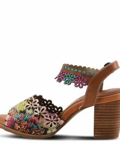 Lucinda's Camel Multi Floradacious Sandal