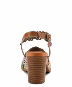 Lucinda's Camel Multi Floradacious Sandal