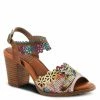 Lucinda's Camel Multi Floradacious Sandal 2 Lucinda's Camel Multi Floradacious Sandal