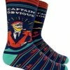Lucinda's New Captain Obvious Men's Crew Socks