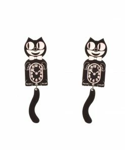 Lucinda's New Cat Clock Earrings