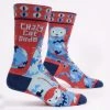 Lucinda's Wichita Gifts Crazy Cat Dude Men's Socks