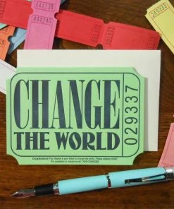 Lucinda's Change The World Ticket Grad Card