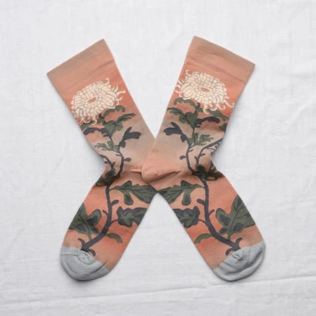 Lucinda's Chrysanthemum Socks 3 Lucinda's Chrysanthemum Socks