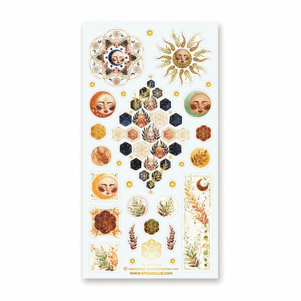 Lucinda's Organic Form Meditation Stickers 3 Lucinda's Organic Form Meditation Stickers