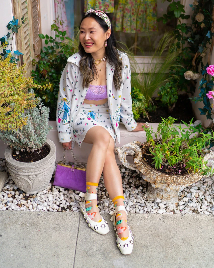 Lucinda's Cottagecore Sheer Crew Socks 7 Lucinda's Cottagecore Sheer Crew Socks