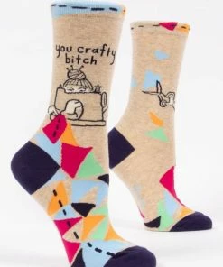 Lucinda's Wichita Gifts Crafty Bitch Women's Socks