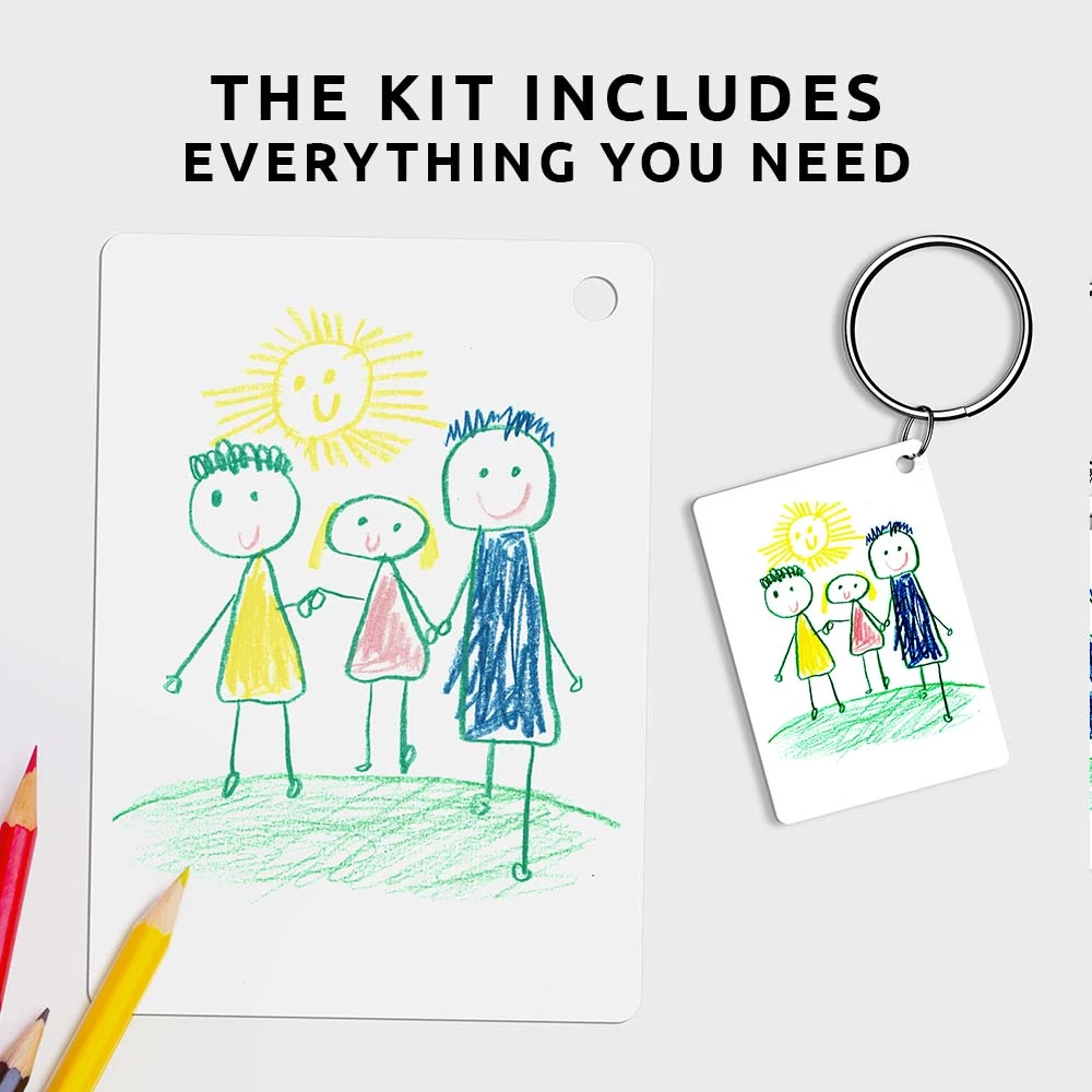 Lucinda's New Drawing Shrink Key Chain Kit 6 Lucinda's New Drawing Shrink Key Chain Kit