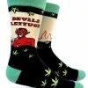 Lucinda's Devil's Lettuce Men's Crew Socks New