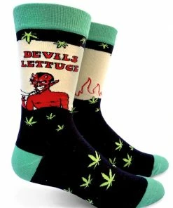 Lucinda's Devil's Lettuce Men's Crew Socks New
