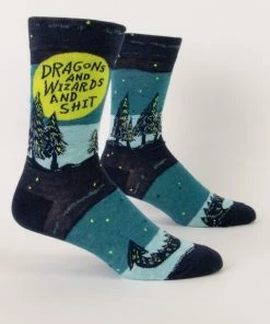 Lucinda's New Dragons And Wizards Socks Men's