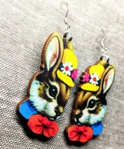Lucinda's New Spring Bunny Earrings