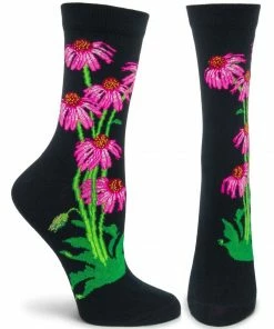 Lucinda's New Echinacea Socks