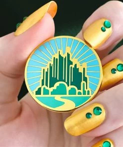 Lucinda's Emerald City Enamel Pin By Erstwilder New
