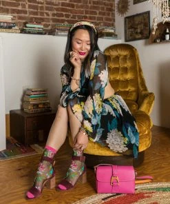 Lucinda's English Rose Black Sheer Ankle Socks New