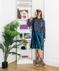 Lucinda's English Rose Black Sheer Ankle Socks New