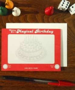 Lucinda's New Etch A Sketch Birthday Card