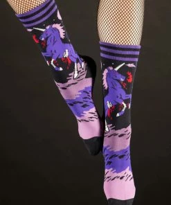 Lucinda's Evil AF Unicorn Unisex Socks