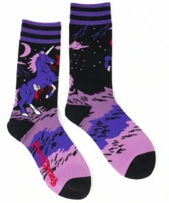 Lucinda's Evil AF Unicorn Unisex Socks
