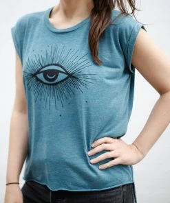 Lucinda's Hex Moon Stars Eye Muscle Tee